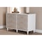 Baxton Studio Louetta Coastal White Carved Contrasting 6-Drawer Dresser 246-13625-ZORO - alternate 7
